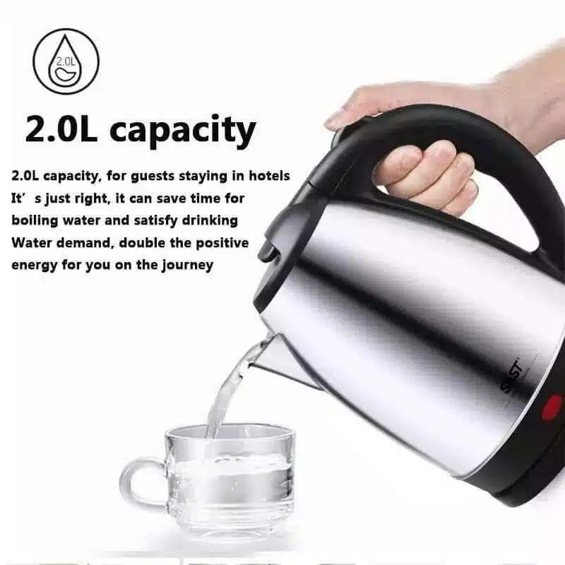 Hervidor de Agua Eléctrico de 2 Litros Apagado Automático