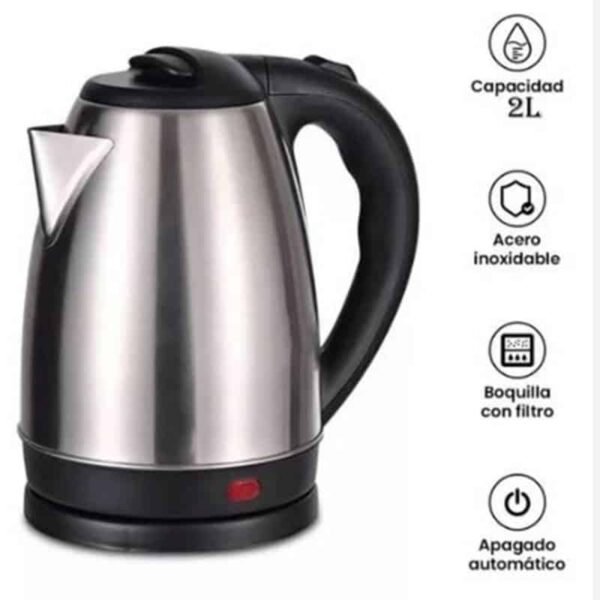 Jarra hervidora electrica Hervidor de Agua Eléctrico de 2 Litros Apagado Automático