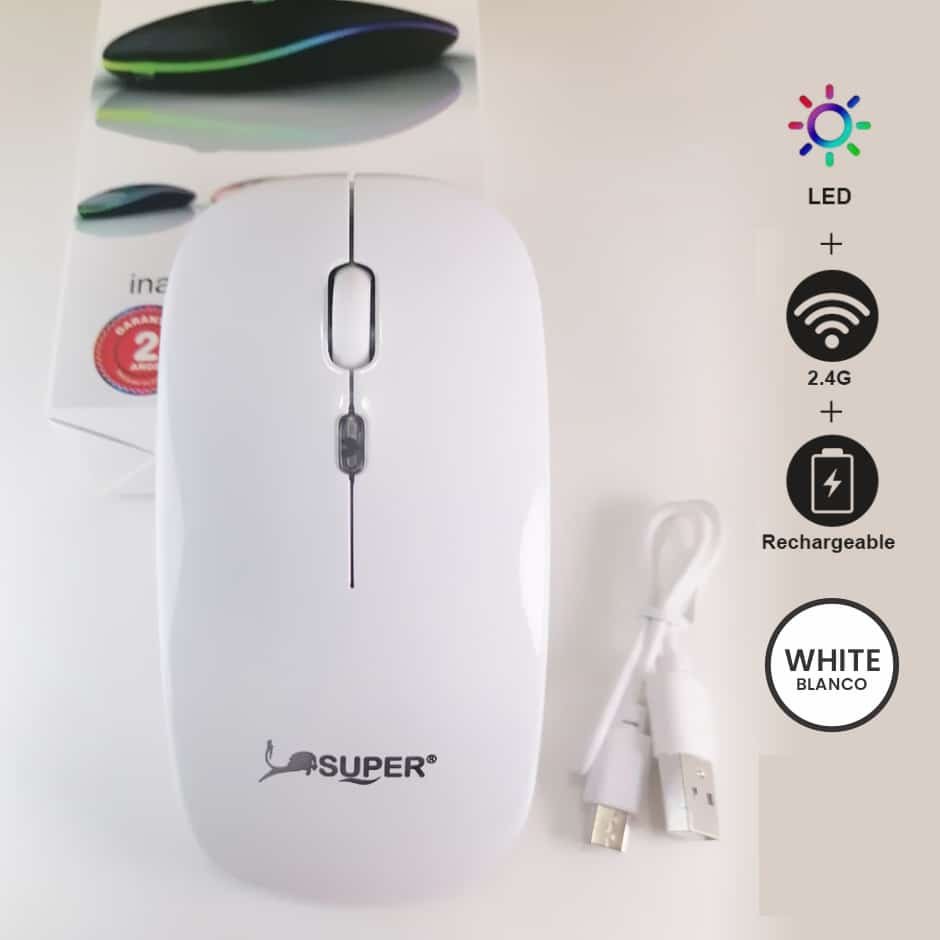 Mouse Inalámbrico Recargable Ultra RGB