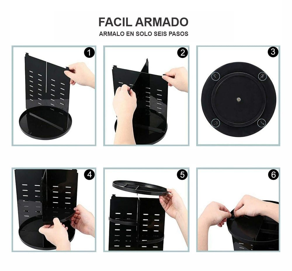 Organizador de Maquillaje Giratorio 360°
