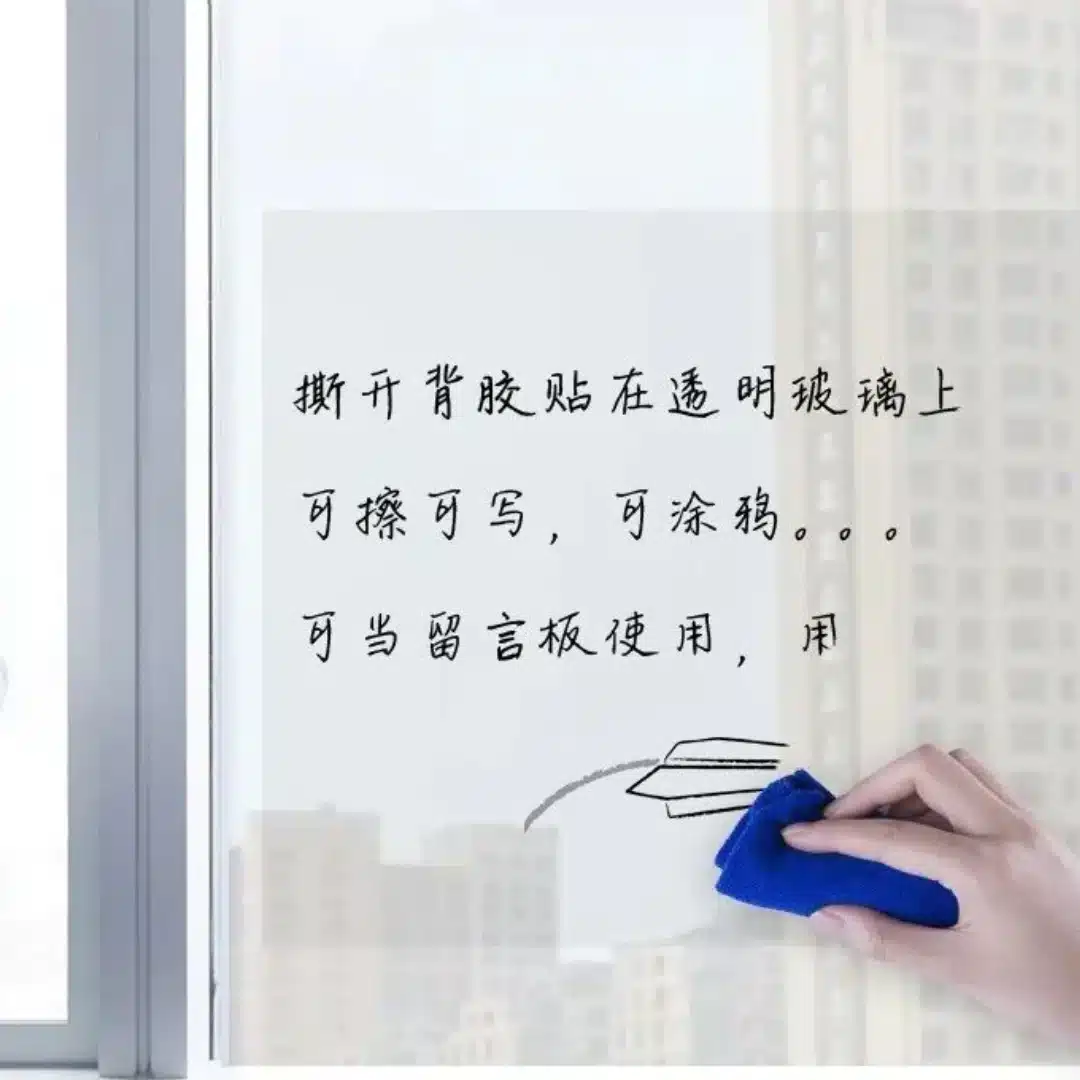 Pizarra Adhesiva Transparente Borrado al Seco