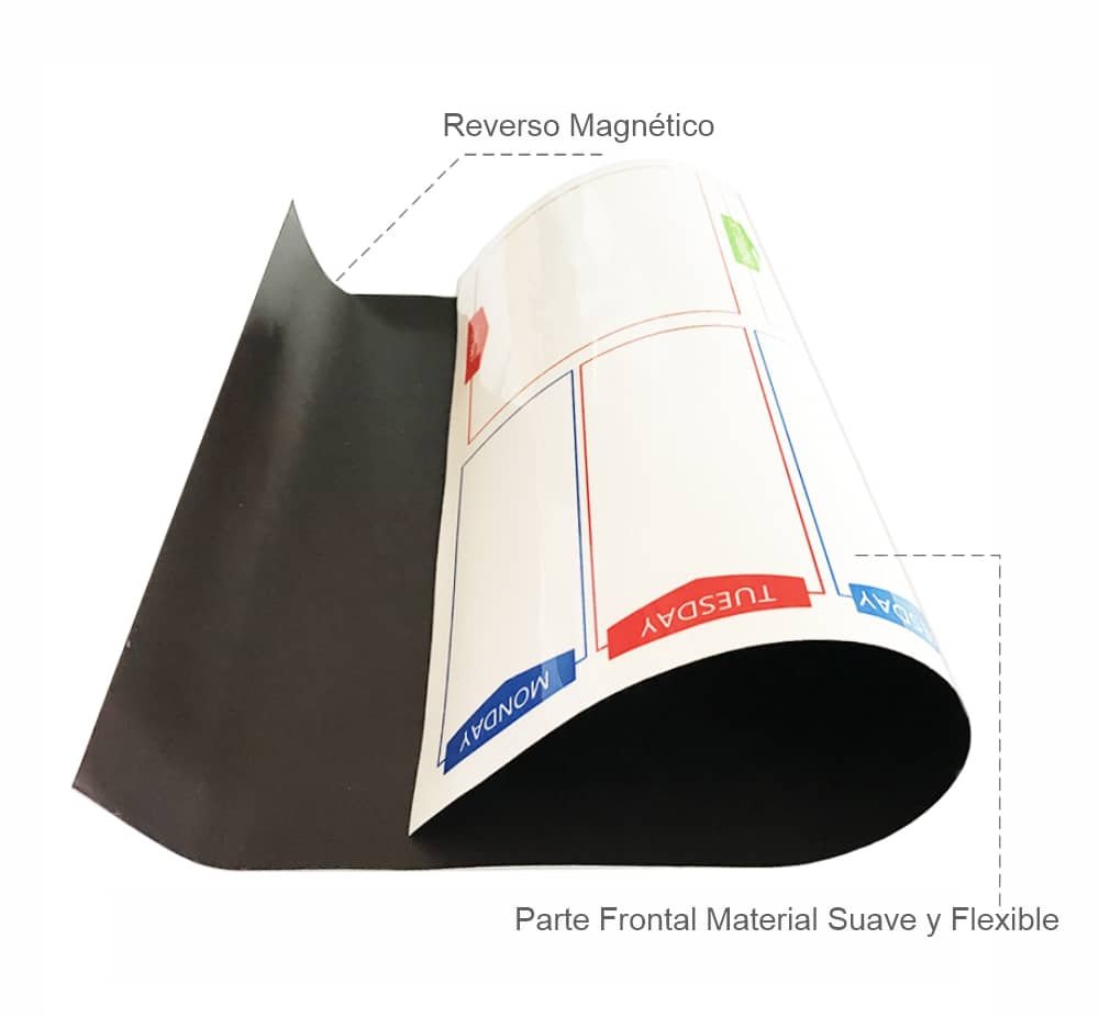 Planificador Pizarra Imantado para Neveras 44x32 cm