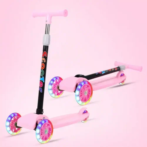 Scooter Plegable Infantil con Luces Multicolor