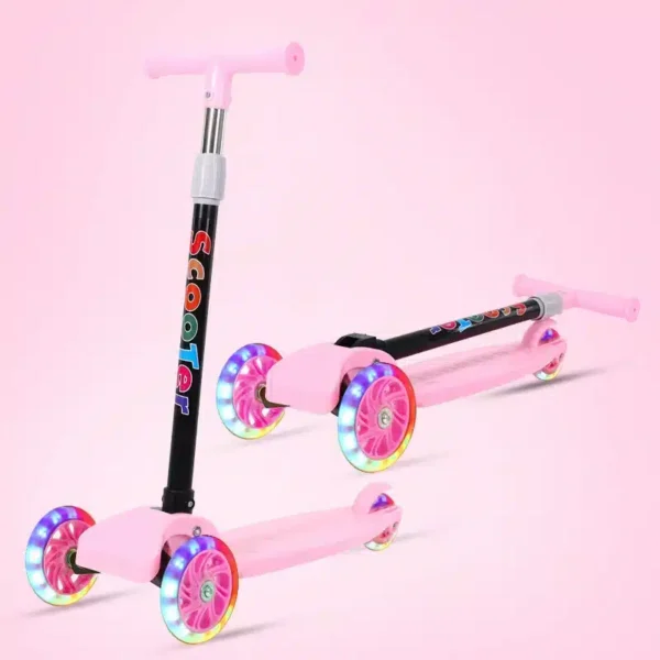 Scooter Plegable Infantil con Luces Multicolor