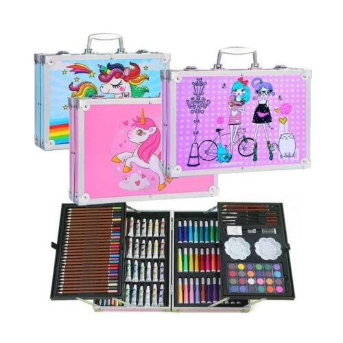 Set de arte y pintura Premium estuche aluminio 144 pzs