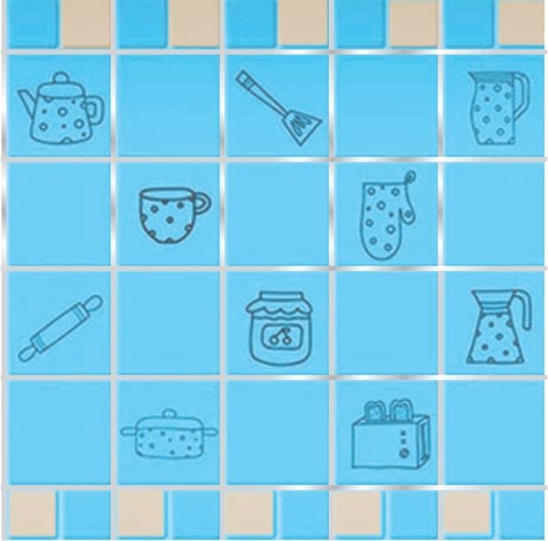 Papel aluminio adhesivo con diseño, antigrasa 5m x 60cm