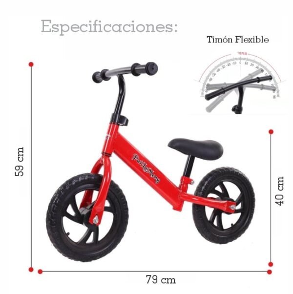 Bicicleta de equilibrio sin pedales para niños