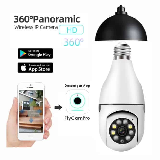 Cámara de Seguridad tipo foco Wifi