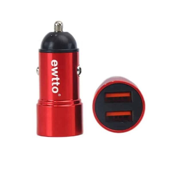 Cargador para auto cigarrera doble USB - Ewtto