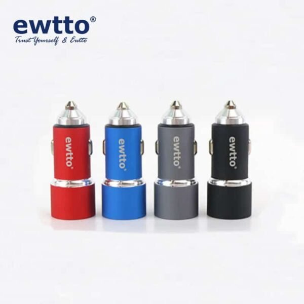 Cargador para auto cigarrera doble USB - Ewtto