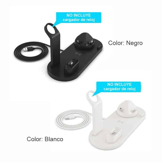 Soporte cargador inalámbrico multifunción 6en1