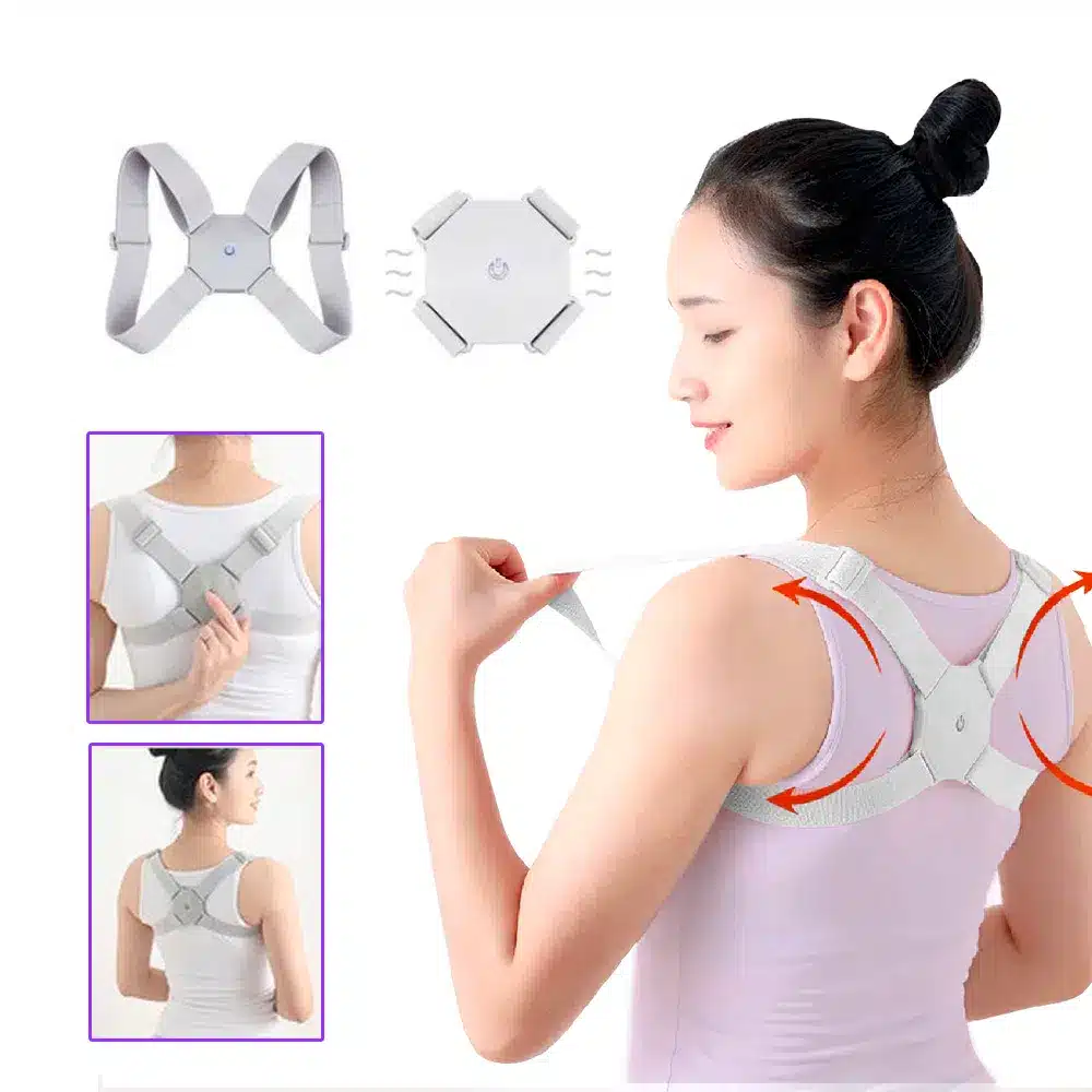 Corrector de Postura con Sensor Inteligente Rosado