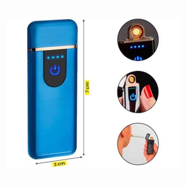 Encendedor táctil eléctrico recargable USB led