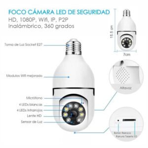 foco camara 360o