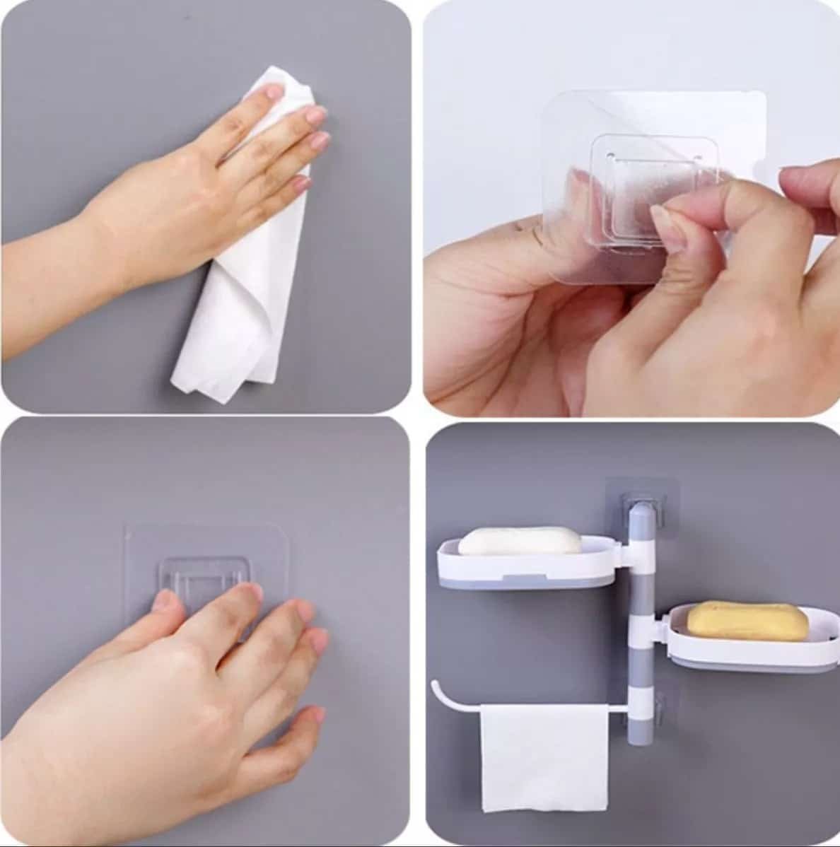 Jabonera Giratorio 2 Niveles con Toallero