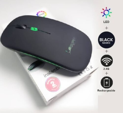 Mouse Inalámbrico Recargable Ultra RGB