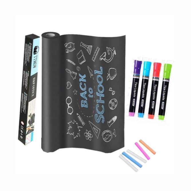 pizarra adhesiva negra