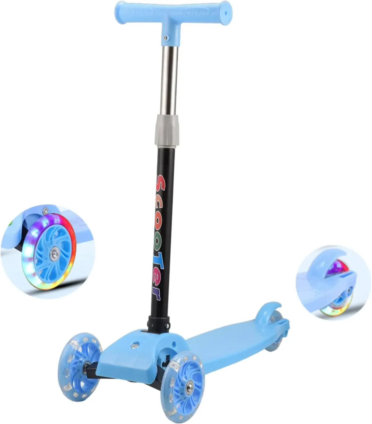 Scooter Plegable Infantil con Luces Multicolor