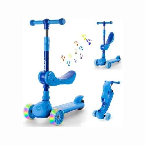 Scooter con Asiento para niños con luces RGB