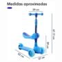 Scooter con Asiento para niños con luces RGB
