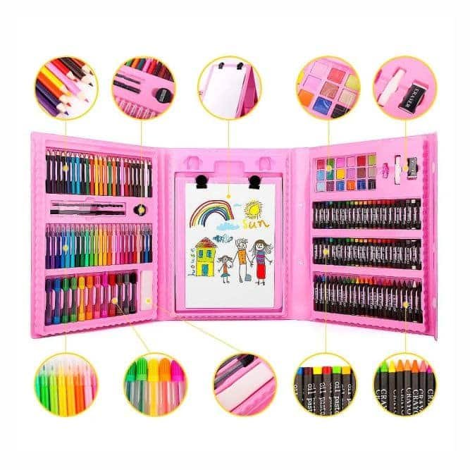 set de arte_kwaii_unicornio_rosado_1 Set de arte Kwaii 208 pzs