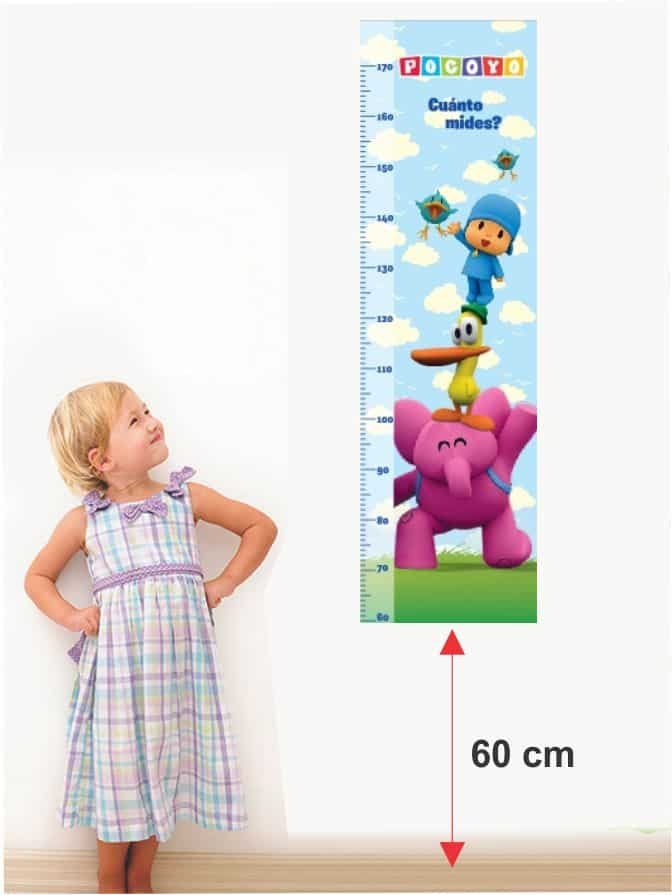 Tallímetro Infantil Vinil adhesivo 35x120cm