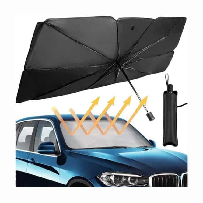 Tapasol Retráctil Tipo Sombrilla para auto