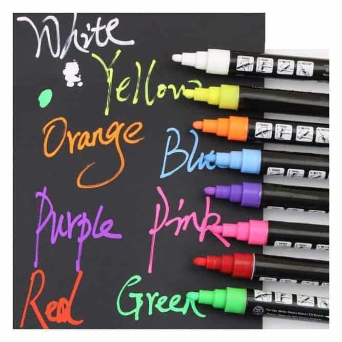 tiza liquida_pack8_1 Marcador Tiza Líquida Estuche 8 Unid Varios Colores