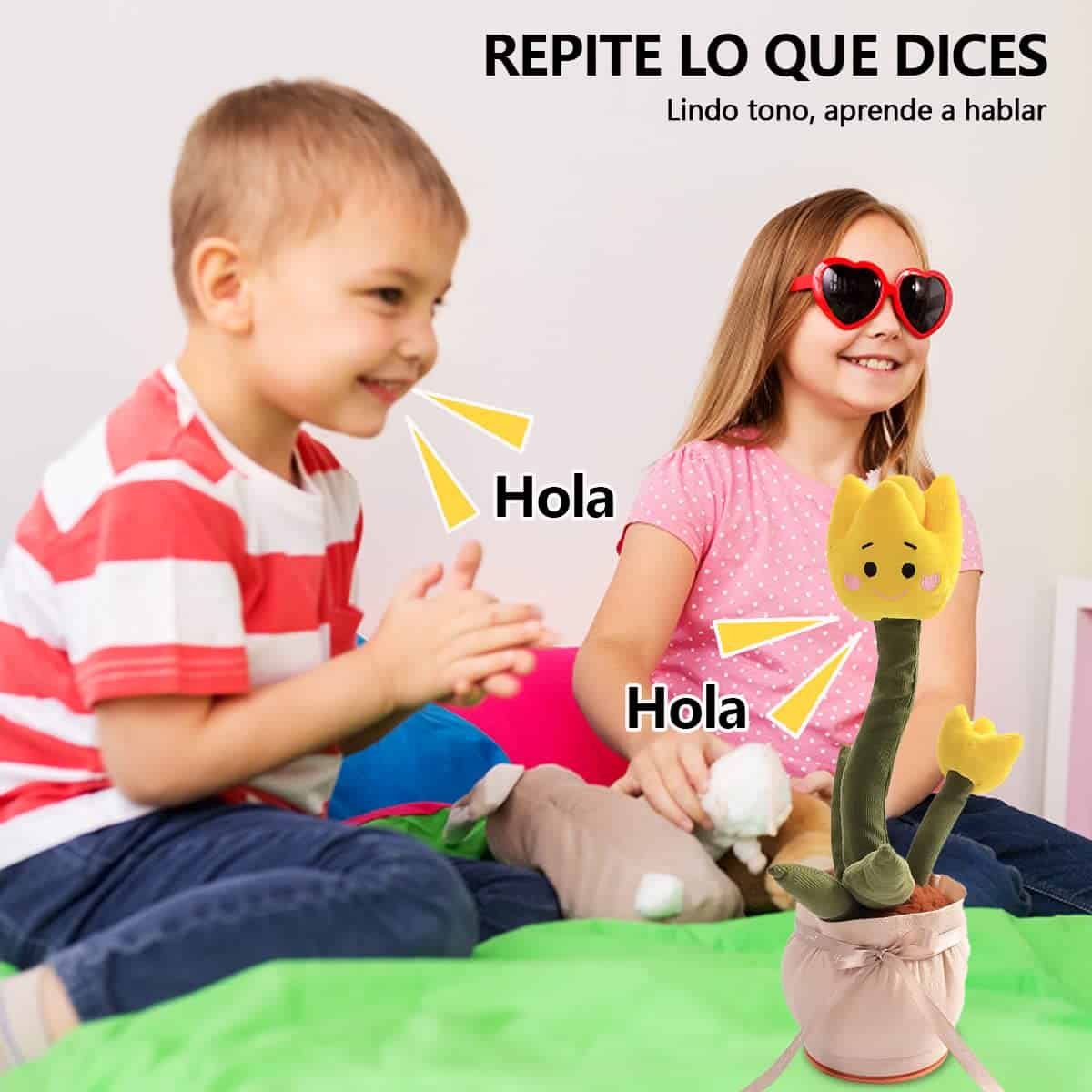 Tulipán Bailarín y Repetidor de Voz Recargable