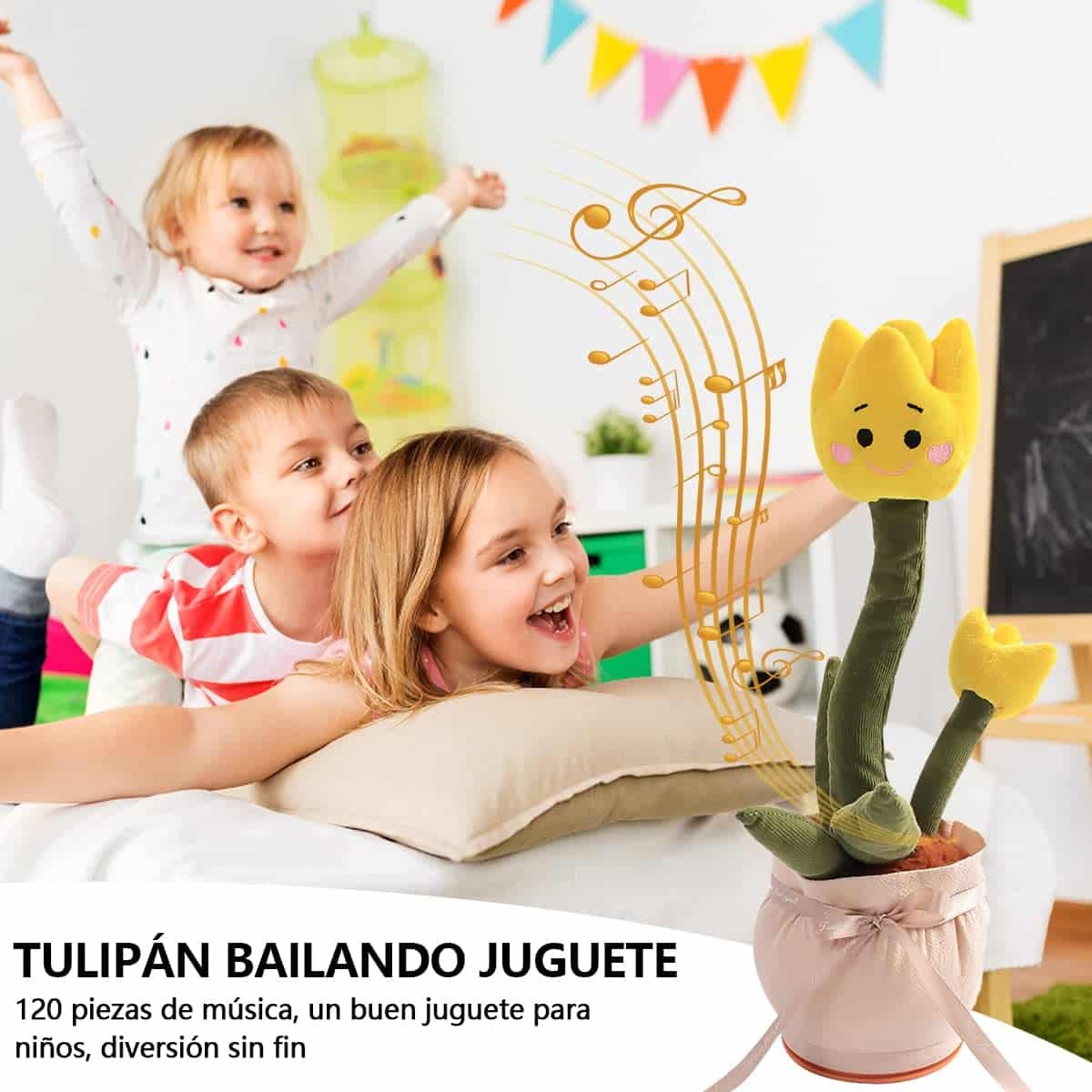 Tulipán Bailarín y Repetidor de Voz Recargable