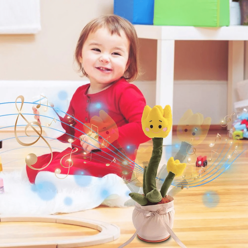 Tulipán Bailarín y Repetidor de Voz Recargable