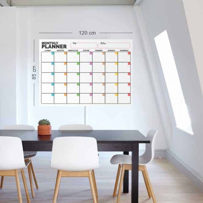 Pizarra Planner adhesivo 120x85cm
