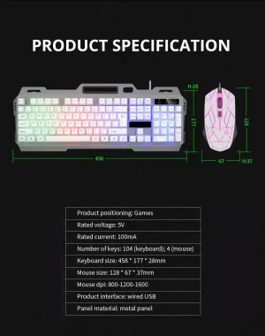 Teclado y Mouse Gamer