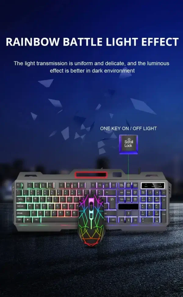 Teclado y Mouse Gamer Pro 2en1