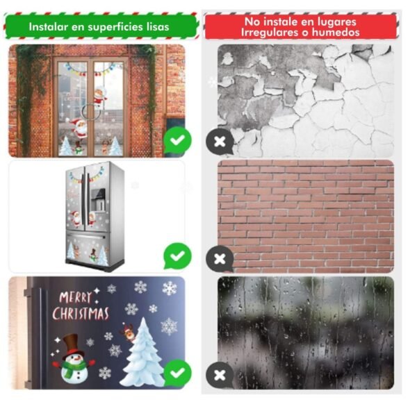 Pegatinas Navideñas - Decora tus Ventanas con un Toque Mágico
