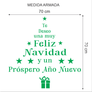 pegatina arbol navidad