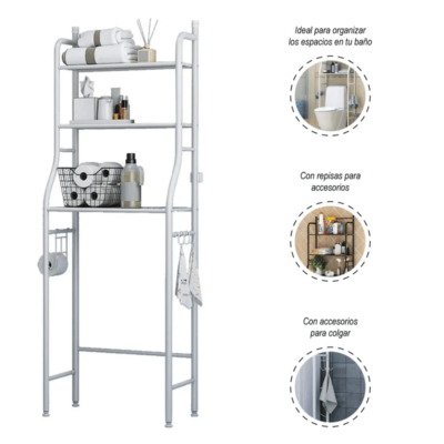 estante organizador de baño