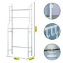 Estante organizador de baño sobre inodoro