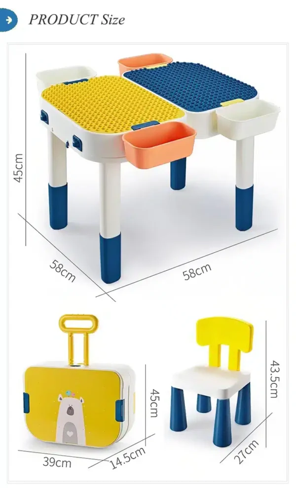 Mesa playgo de 600 pzs