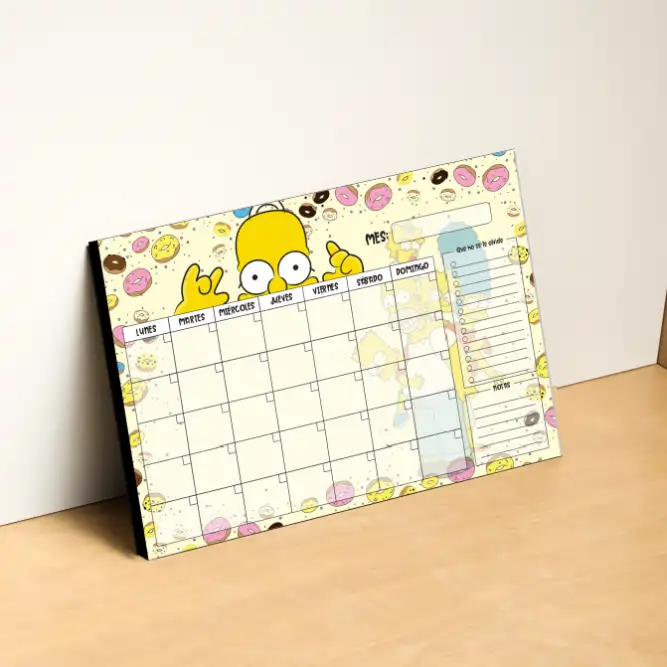 Planner Mensual Los Simpson