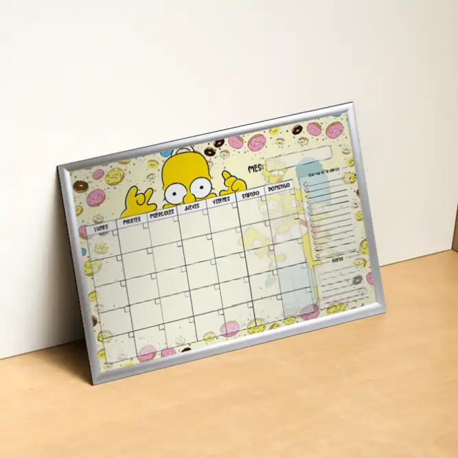 Planner Mensual Los Simpson