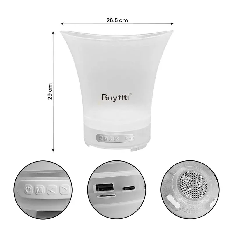 Hielera Parlante Bluetooth con iluminación RGB de 5 Litros