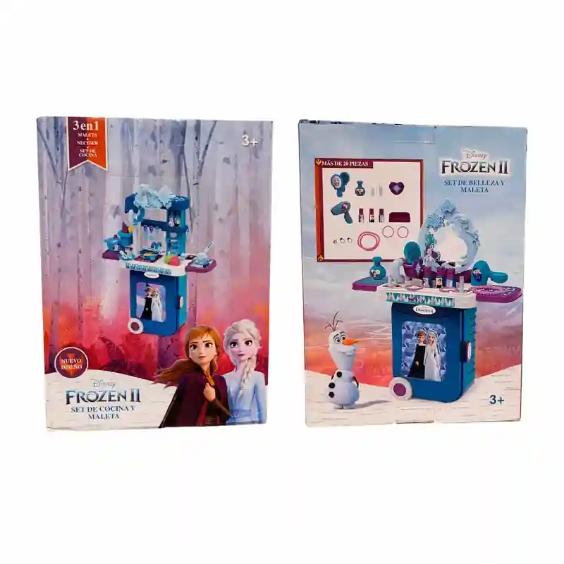 Maleta de Belleza Froze para niñas 3en1