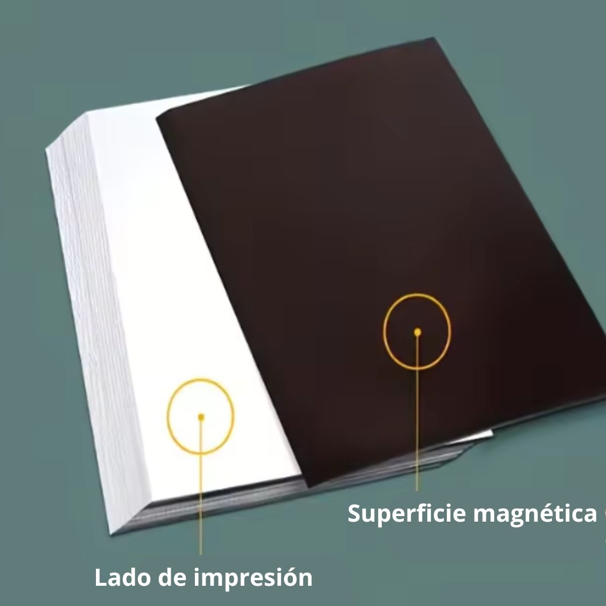 Papel Fotográfico Imantado - Pack 5u. Blanco